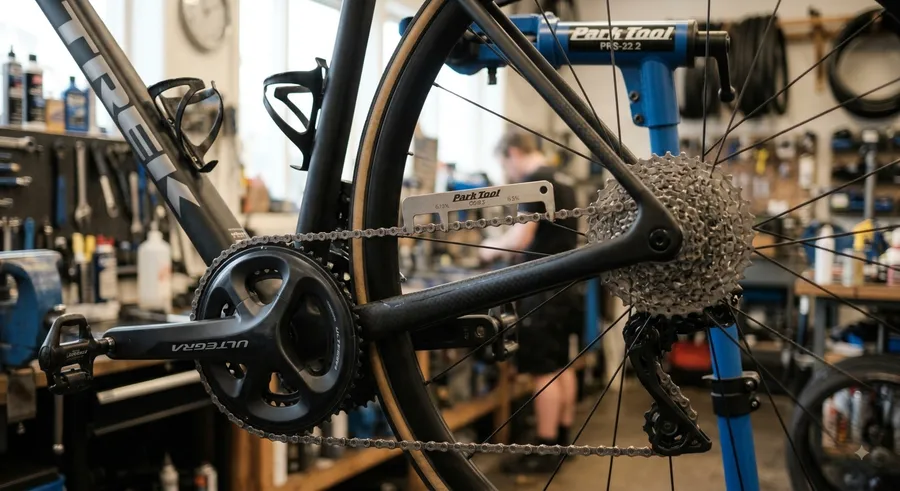 Chain and cassette replacement — close detail